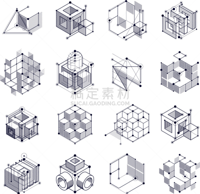 蓝图,黑白图片,数字化显示,条纹,长方形,几何形状,六边形,技术,阴谋