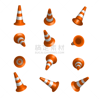 路锥,分离着色,白色,机敏,安全的,交通,塑胶,图像,边界,写实