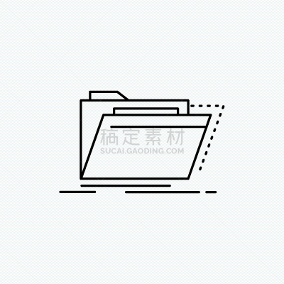 目录,档案文件,活页夹,线图标,商务,单词,计算机,图书馆