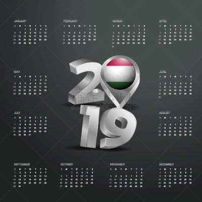 2019,模板,日历,字体,银色,欧洲,新年,国内著名景点,白昼,商务