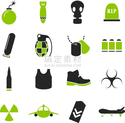 符号,炮,白色,收集,装饰