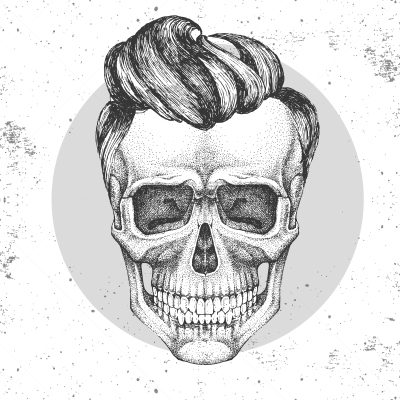 绘画插图,时尚,头骨,摇滚乐,背景聚焦,手,潮人,秘密,眼窝,仅男人