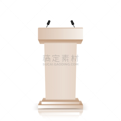 麦克风,分离着色,舞台,指挥台,看台,三维图形,白色背景,讨论,写实
