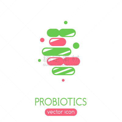 益生菌,图标,酸,生物学,微生物学,健康保健,生物科技,药丸,维生素,乳杆菌