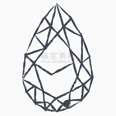 草图,标签,钻石,形状,几何形状,轮廓,黄金,闪亮的,复古,绘制