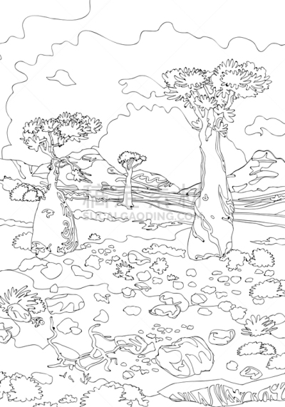 石头,洋葱花,地形,绘画插图,动物手,鸡尾酒,书,热,树,弯曲