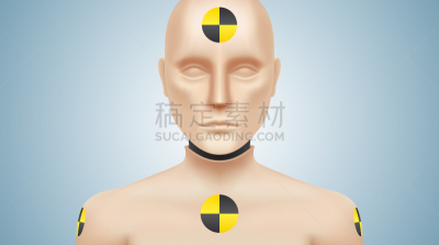 假人撞击测试,矢量,绘画插图,法国海外领土,视角,安全,交通事故,背景分离,彩色背景,击打