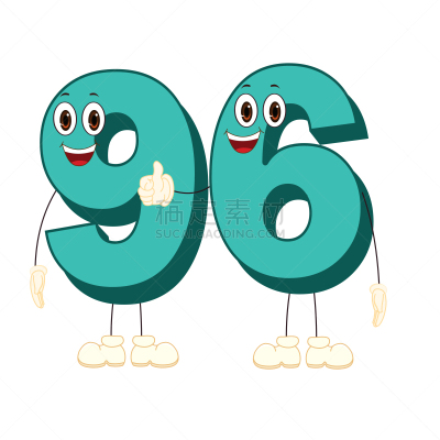 图像,性格,矢量,数字,数字9,白色背景,数据,数字6,数,计算机图标