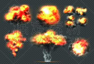 云,矢量,烟,模板,光效果,戏剧性的天空,火球,活力,噪声