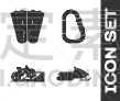 set snowmobile rubber flippers for swimming
