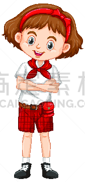 红色,幸福,短裤,女孩,一个人,可爱的,人,垂直画幅,全景,图像