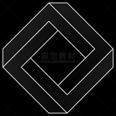正方形,计算机图标,逆境,几何形状,一个物体,边框,灰色,视力,立方体形状,埃舍尔