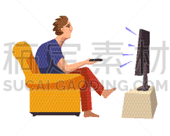 电视机,沙发,柔和,男人,节目单,传媒,坐,沟通,思考