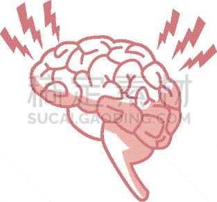 身体受伤,抽象,人脑,动画片,健康保健,人,头痛,门诊部,中风,生病