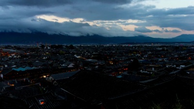 时光流逝丽江古城中国装饰