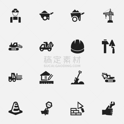 计算机图标,职业,建筑师,建筑承包商,经理,纸,忍耐力,建造,布置