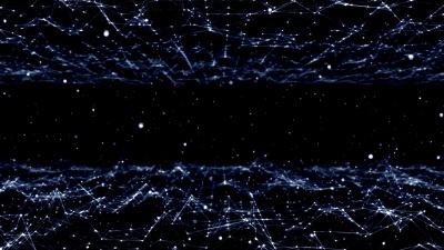 环状未来技术分子抽象丛背景。