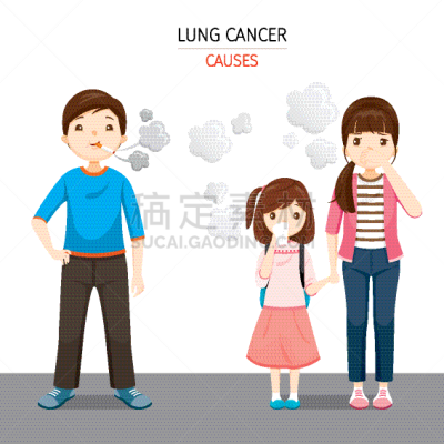 男人,女人,吸烟问题,儿女,人的鼻子,男孩,矢量,症状,部分,挨着