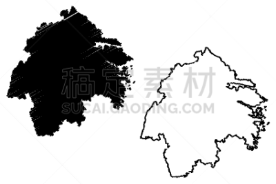 瑞典,林雪平,城市,潦草,半岛,分离着色,轮廓,剪影