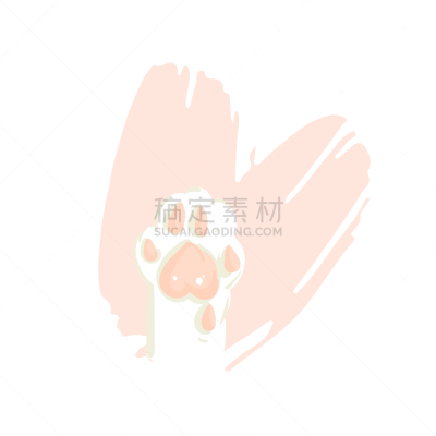 抽象,幸福,动物手,卡通,极简构图,白昼,白色,可爱的,性格,绘制