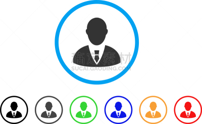 圆形,Manager,计算机图标,红色,男商人,办公室职员,肖像,图像,全科医师,设计元素