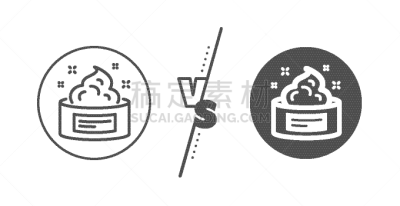 标志,皮肤,化妆用品,线图标,轮廓,健康保健,防晒霜,概念,比较,图像