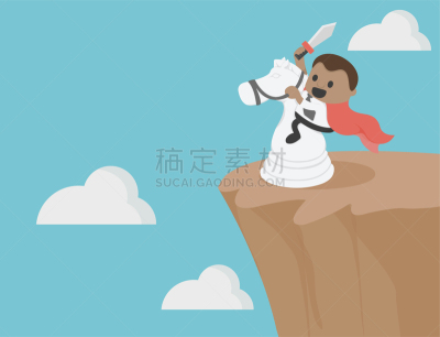 风险,在之间,谷边,马,克服困难,商务,覆盖