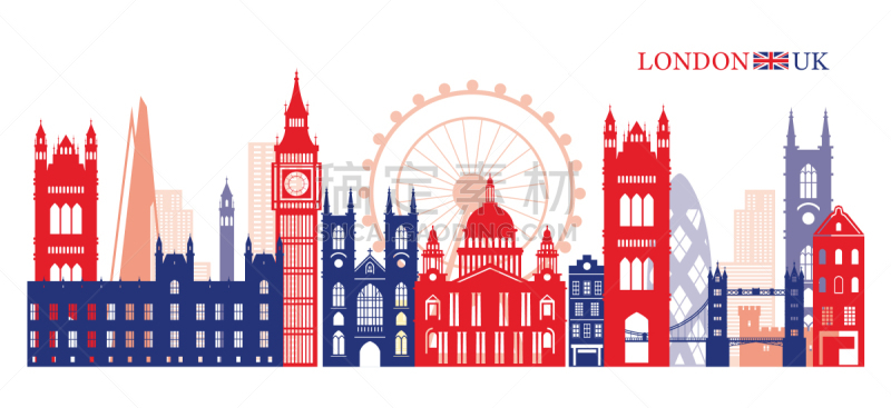 英格兰,著名景点,伦敦,塔桥,商店,旅途,矢量,度假