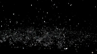 雨落在黑色的表面