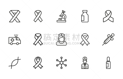 线条,计算机图标,极简构图,癌症,医疗用品,注射器,健康保健,护士,听诊器