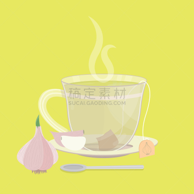 大蒜,小包,茶,饮料,蔬菜,热,清新,香料,杯,食品