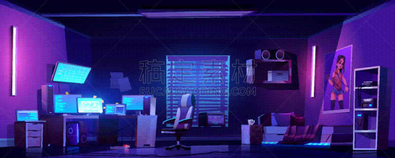 卧室,室内,少男,计算机,书桌,有序,打印机,休闲游戏,波兰,扶手椅