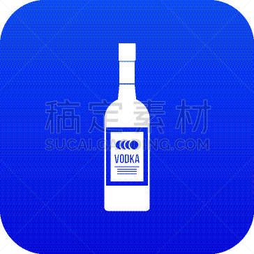 瓶子,蓝色,伏特加,图标,分离着色,乙醇,白色,饮料,湿,含酒精饮料