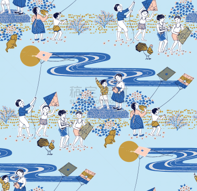 纺织品,韩国,儿童,背景,绘画插图,说唱音乐,矢量,式样,做计划
