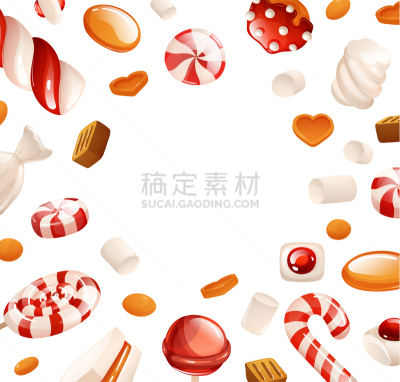 糖果,分离着色,与众不同,可爱的,果冻,螺线,咖啡,胡椒薄荷,布置,问候