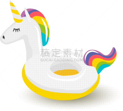 游泳池,独角兽,充气品,充气筏,可爱的,浮标,动物,设备用品,彩虹,虚构