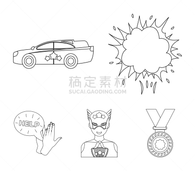 蜘蛛网,计算机图标,烟,分离着色,轮廓,男人,射击,收集