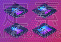 set isometric line high voltage power pole line