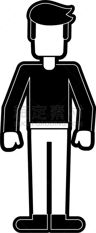 男人,头像,空白的,商务,人,肖像,图像,矢量,违约,剪影