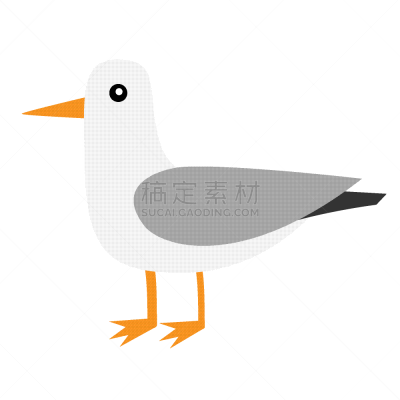 可爱的,动物,鸟类,南极洲,卡通,冬天,计算机图标,海燕,性格,海鸥