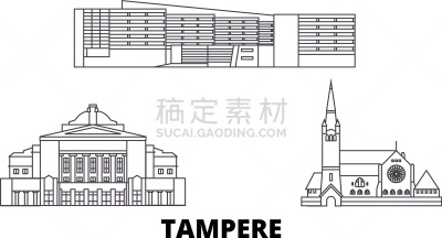城市天际线,芬兰国,坦佩雷,分界线,户外,夜晚,冬天,白色,布置