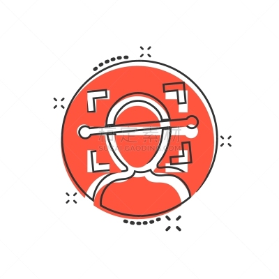 医学扫描,矢量,绘画插图,卡通,身份,似人脸,计算机图标,白色,商务,溅