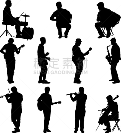 进行中,乐器,街头乐师,成年的,音乐人,人,黑色,木制,音乐,图像