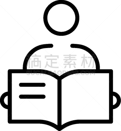 轮廓,书,男人,开着的,时尚,计算机图标,商务,图书馆,技术,毕业
