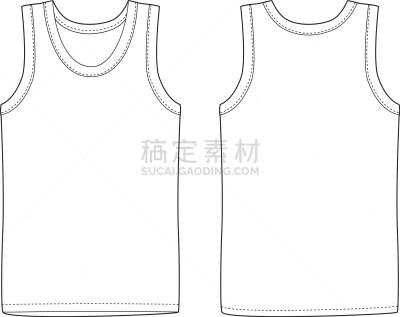男人,白色,汗衫,背心,前面,苗条,男孩,形状,轮廓