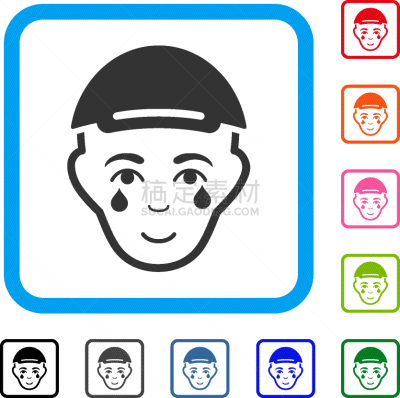 男人,边框,幸福,人的脸部,计算机图标,男孩,红色,人,哭,震惊