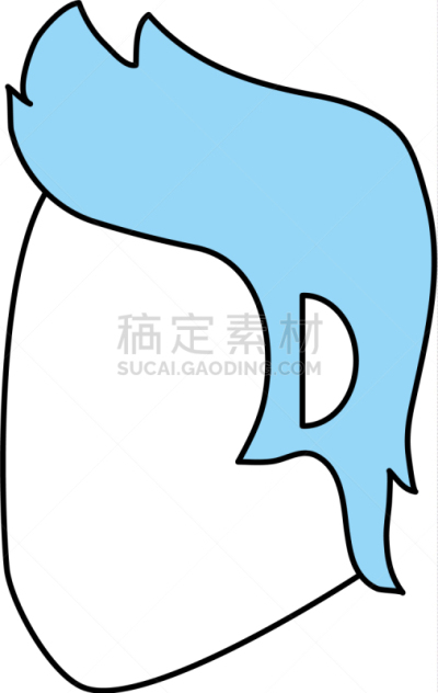 男人,轮廓,商务,人,肖像,图像,头发,矢量,发型,违约