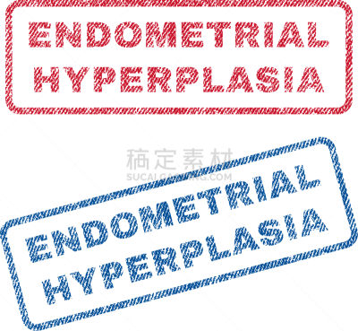 纺织品,Endometrial,橡皮章,风险,健康保健,红色,文字,簇叶从生的,增生,生病