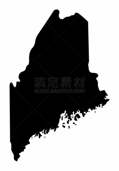 缅因州,暗色,边框,树荫,图表,纹理,绘画插图,北,白色,自然地理