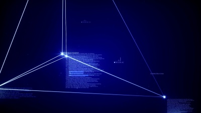 蓝丛线点网络连接环互联网电子商务技术银河云计算
